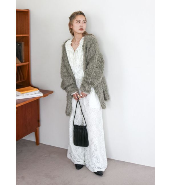 Ungrid「起毛ニットアンサンブル」|カーディガン|