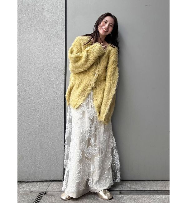 Ungrid「起毛ニットアンサンブル」|カーディガン|