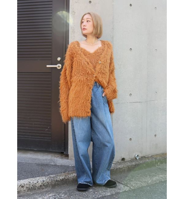 Ungrid「起毛ニットアンサンブル」|カーディガン|