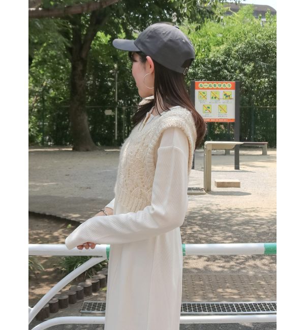 Ungrid「ニットレイヤードワンピース」|ワンピース|