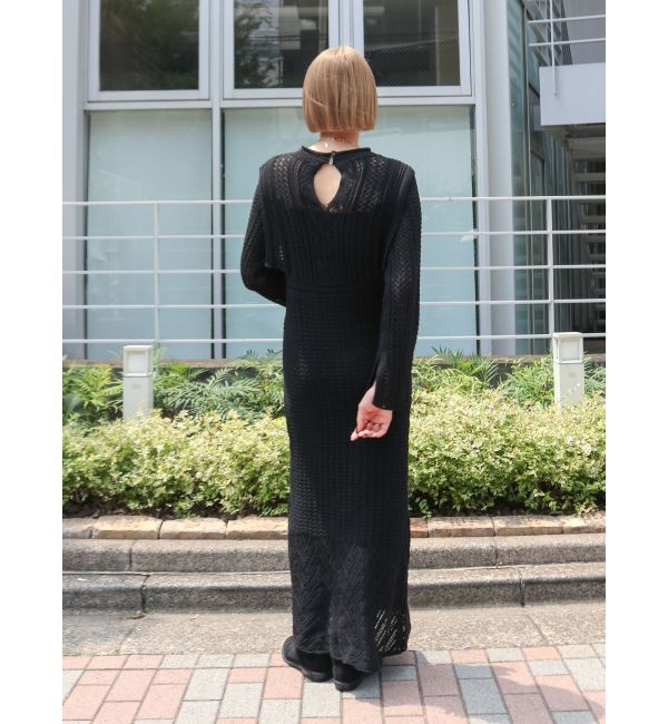 Ungrid「透かし編みニットワンピース」|ワンピース|