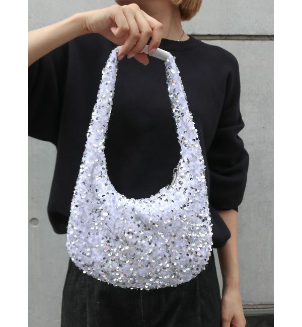 Ungrid「スパンコールハンドルバッグ」|ハンドバッグ|