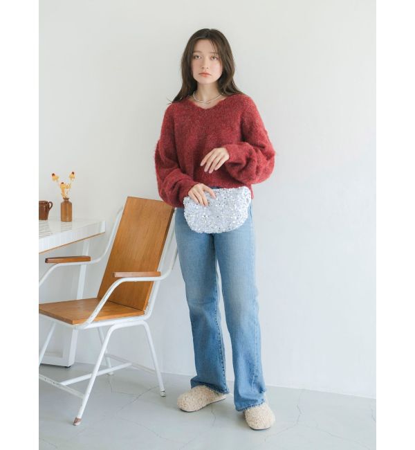 Ungrid「スパンコールハンドルバッグ」|ハンドバッグ|