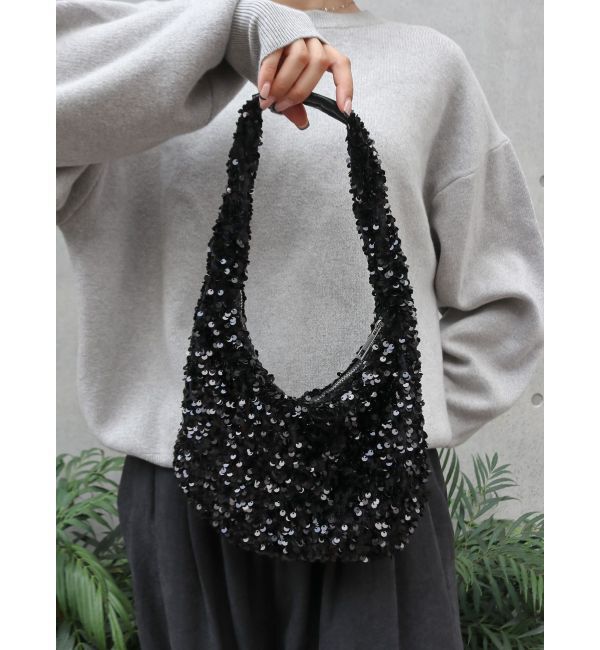 Ungrid「スパンコールハンドルバッグ」|ハンドバッグ|