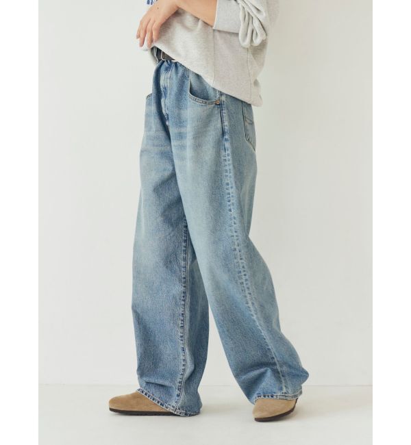 Ungrid「ウエストデザインルーズデニム」|デニム|