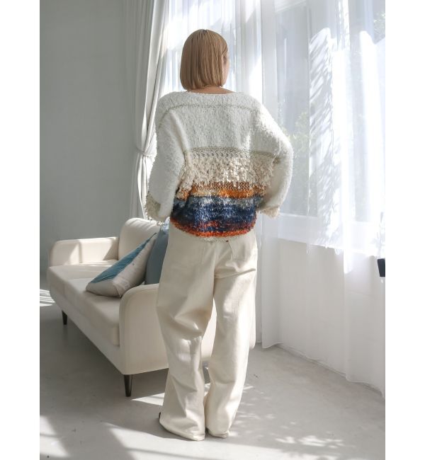 Ungrid「ウエストデザインルーズデニム」|デニム|