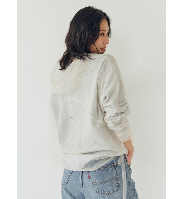 Ungrid「ダメージデザインルーズスウェット」|スウェット・ジャージ|