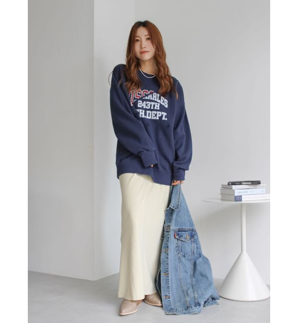 Ungrid「ダメージデザインルーズスウェット」|スウェット・ジャージ|