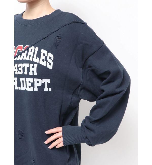 Ungrid「ダメージデザインルーズスウェット」|スウェット・ジャージ|