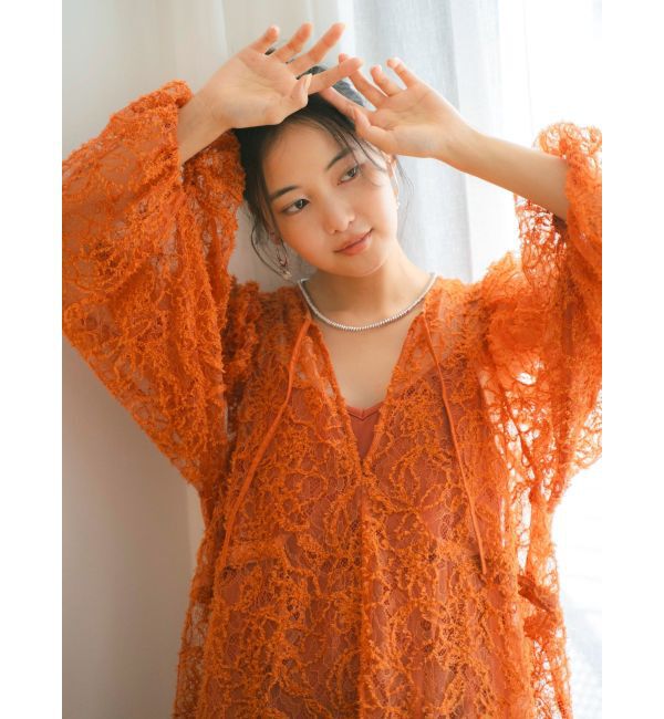 Ungrid「起毛レースワンピース」|ワンピース|