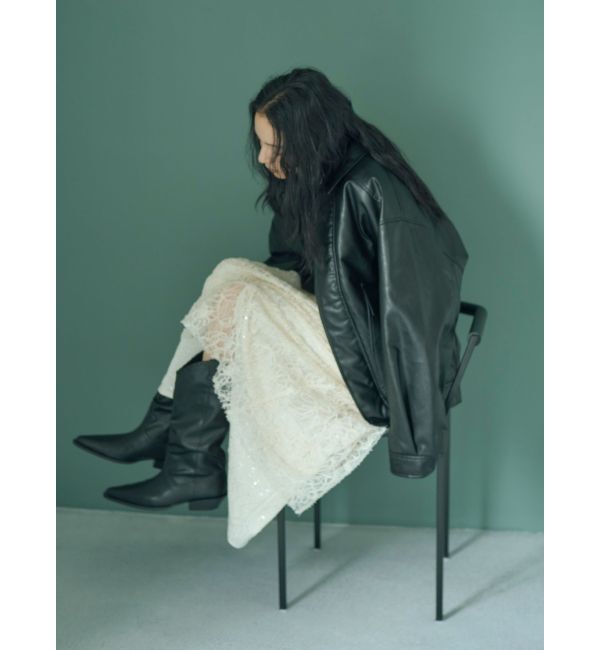 Ungrid「起毛レースワンピース」|ワンピース|