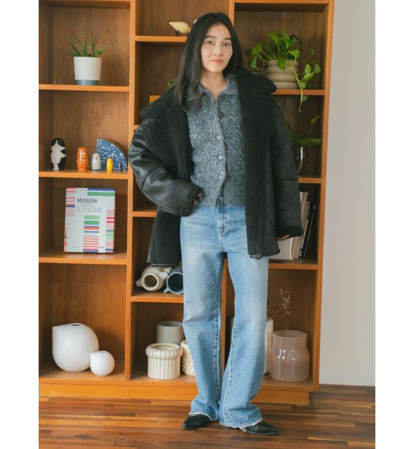 Ungrid「スパンコールポロニットカーディガン」|カーディガン|