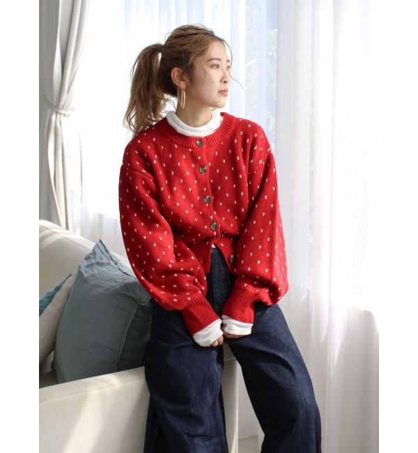 Ungrid「マルチウェイドットニットカーディガン」|カーディガン|
