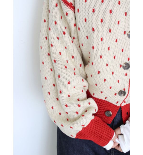 Ungrid「マルチウェイドットニットカーディガン」|カーディガン|