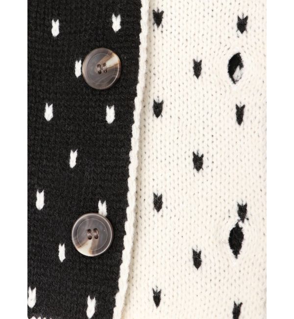 Ungrid「マルチウェイドットニットカーディガン」|カーディガン|