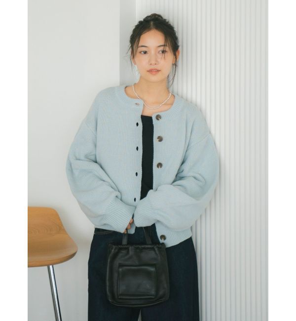 Ungrid「マルチウェイドットニットカーディガン」|カーディガン|ブルー