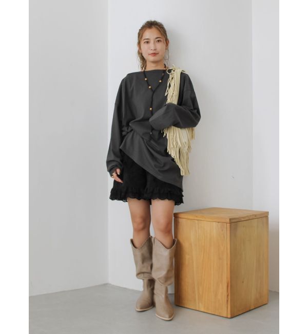 Ungrid「ポインテッドトゥウエスタンブーツ」|ロングブーツ|