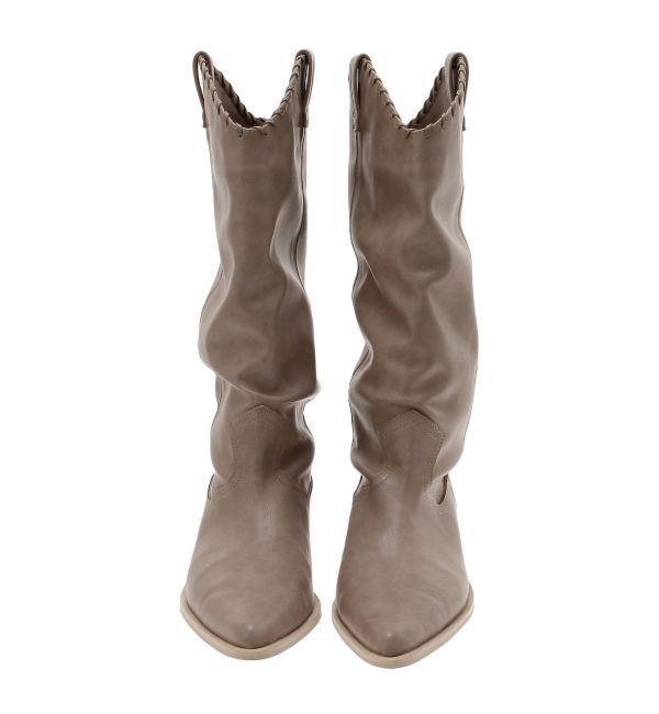 Ungrid「ポインテッドトゥウエスタンブーツ」|ロングブーツ|