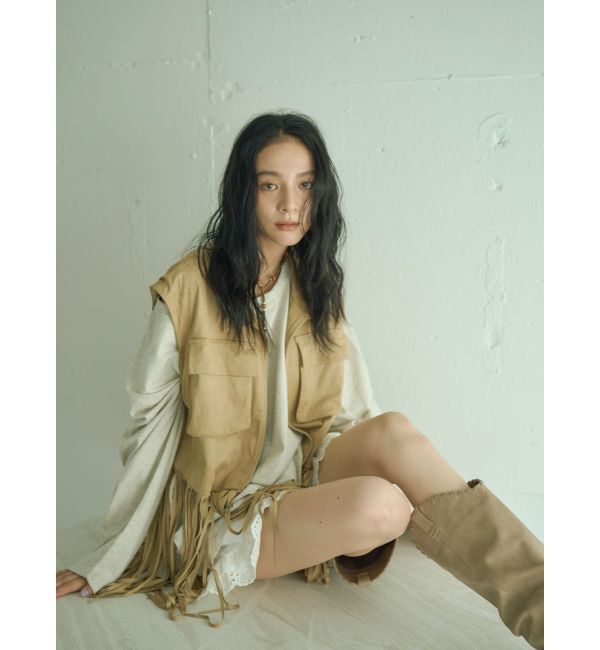 Ungrid「ポインテッドトゥウエスタンブーツ」|ロングブーツ|