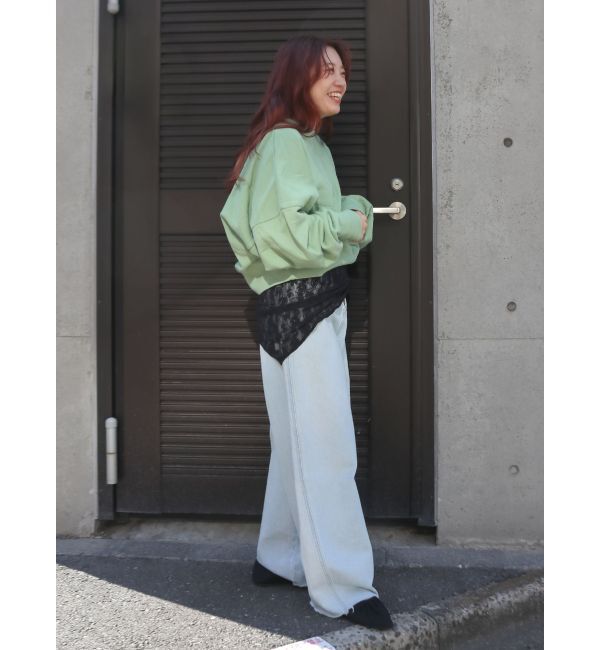 Ungrid「スリーブボリューム刺繍スウェット」|スウェット・ジャージ|