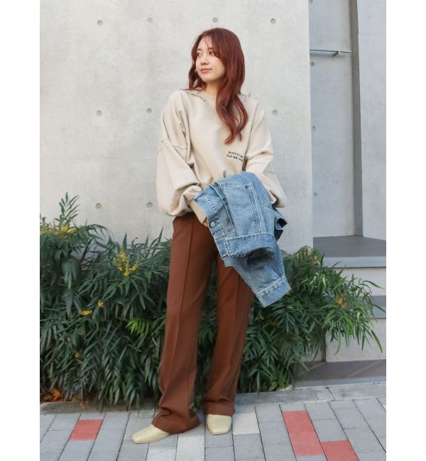 Ungrid「スリーブボリューム刺繍スウェット」|スウェット・ジャージ|