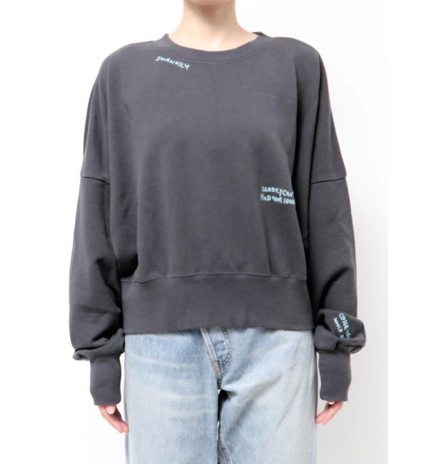 Ungrid「スリーブボリューム刺繍スウェット」|スウェット・ジャージ|