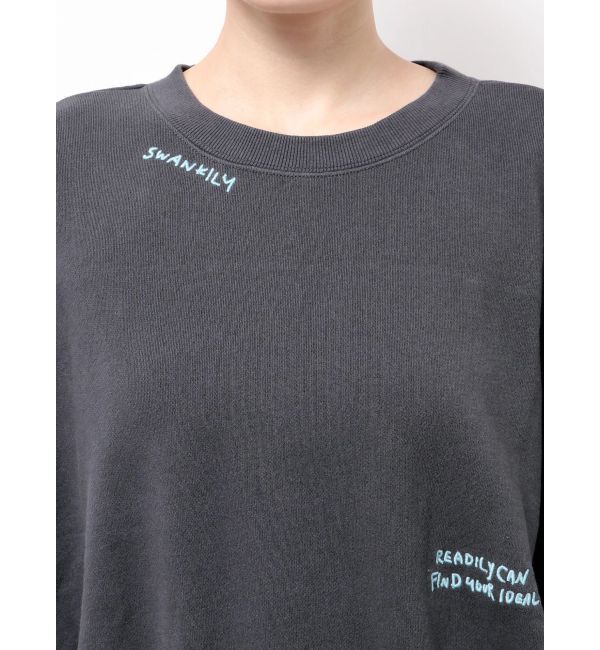 Ungrid「スリーブボリューム刺繍スウェット」|スウェット・ジャージ|