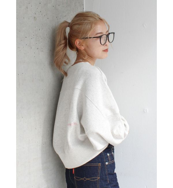 Ungrid「スリーブボリューム刺繍スウェット」|スウェット・ジャージ|