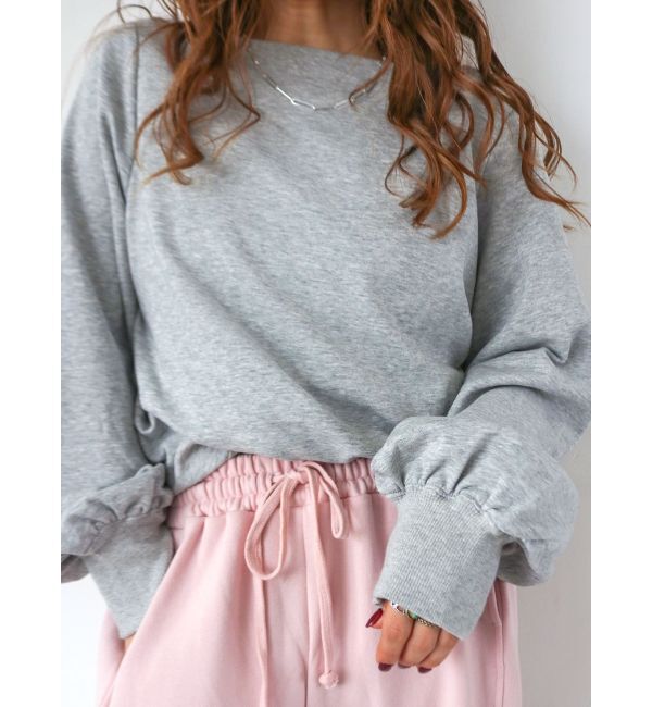 Ungrid「タックオフショルスウェット」|スウェット・ジャージ|