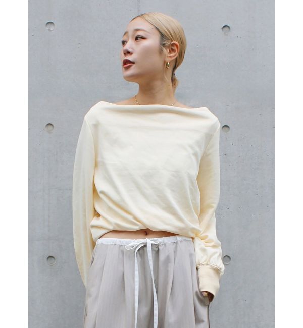 Ungrid「タックオフショルスウェット」|スウェット・ジャージ|