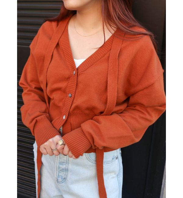 Ungrid「リボンデザインニットカーディガン」|カーディガン|