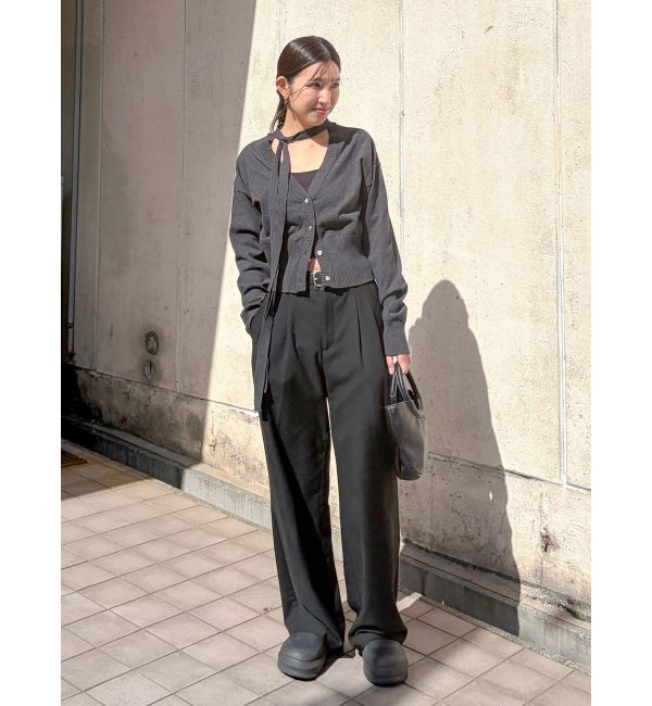 Ungrid「リボンデザインニットカーディガン」|カーディガン|