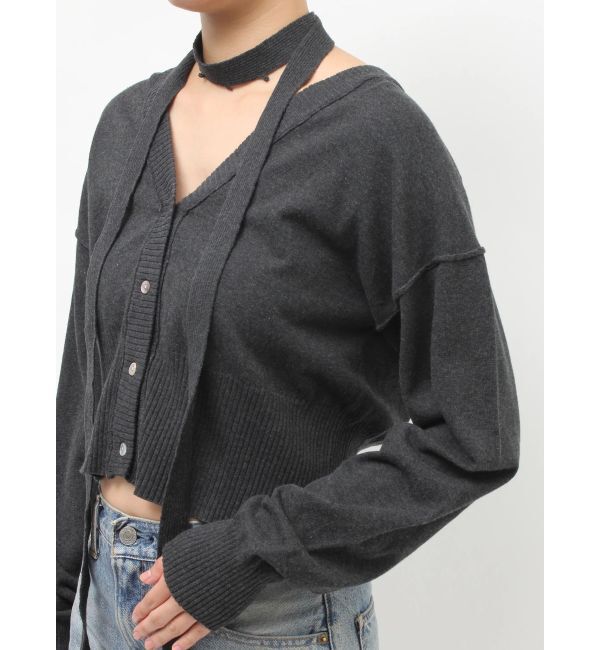 Ungrid「リボンデザインニットカーディガン」|カーディガン|