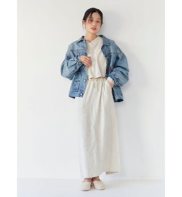 Ungrid「FAITH別注 ヘンリーネックショートロングスリーブTee」|Tシャツ・カットソー|