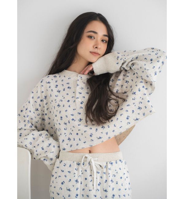 Ungrid「FAITH別注 ヘンリーネックショートロングスリーブTee」|Tシャツ・カットソー|