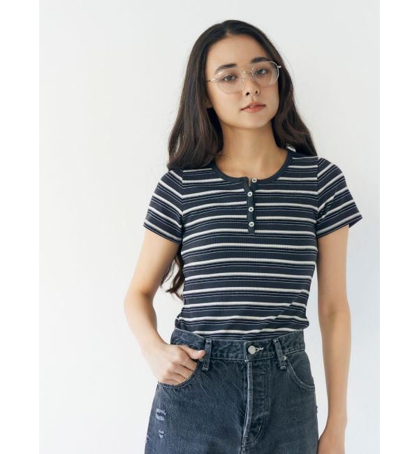 Ungrid「ダブルラインフレーム伊達メガネ」|メガネ|