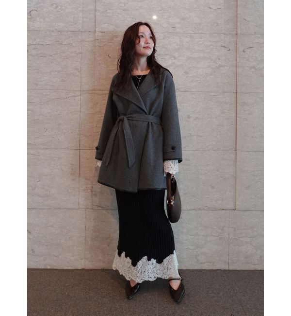 LAGUNAMOON「ラペルリバーコート」|その他|