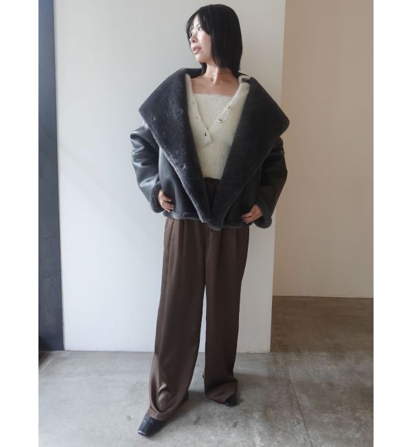 LAGUNAMOON「【REVIVAL】フェイクムートンスタンドカラーコート」|その他|