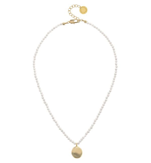 LAGUNAMOON「LADYフェイクパールネックレス」|ネックレス|ゴールド
