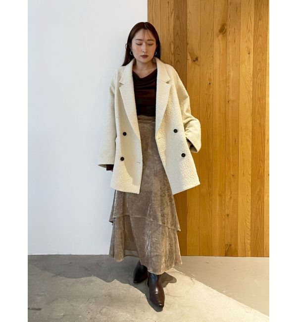 LAGUNAMOON「シアーベロアティアードスカート」|スカート|