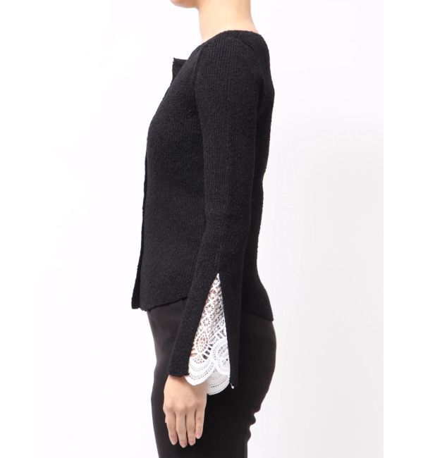 LAGUNAMOON「レーススリーブニットプルオーバー」|ニット・セーター|