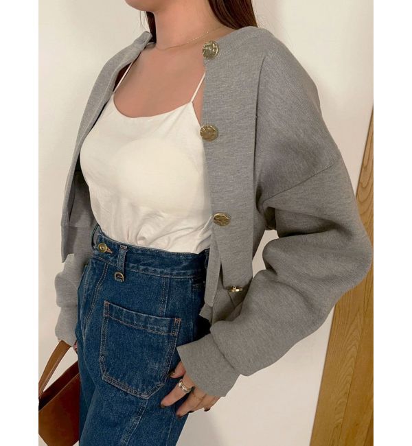 LAGUNAMOON「フォルムニットカーディガン」|カーディガン|