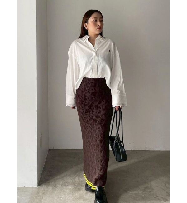 LAGUNAMOON「【POLO BCSコラボ】コットンケーブルニットカーディガンスカートセットアップ」|ワンピース|