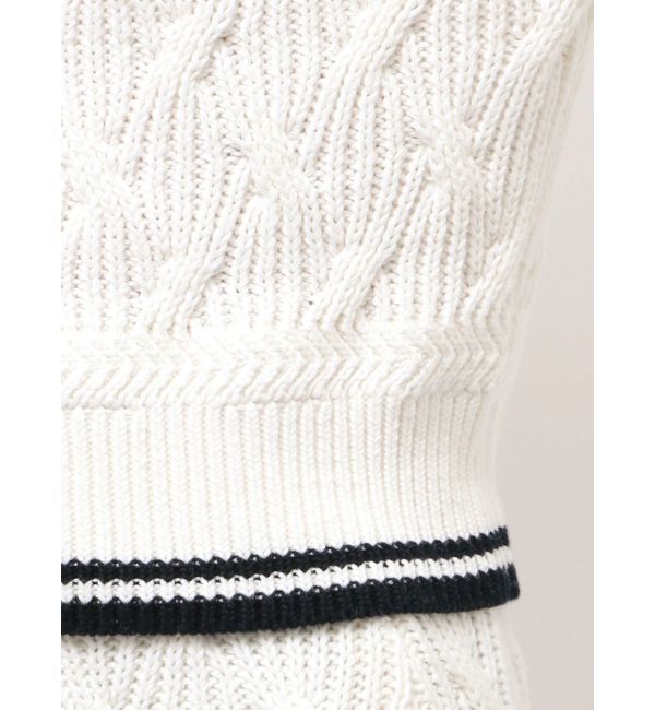 LAGUNAMOON「【POLO BCSコラボ】コットンケーブルニットカーディガンスカートセットアップ」|ワンピース|