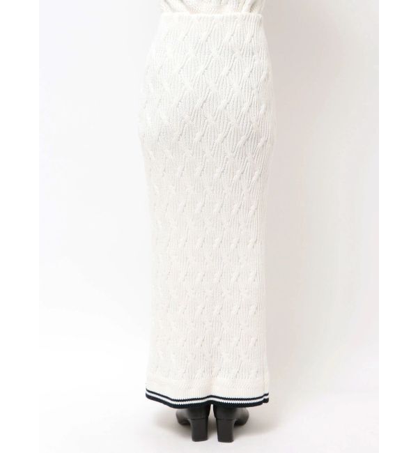 LAGUNAMOON「【POLO BCSコラボ】コットンケーブルニットカーディガンスカートセットアップ」|ワンピース|