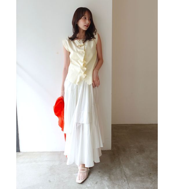 LAGUNAMOON「ボタンウェーヴィニットプルオーバー」|ニット・セーター|