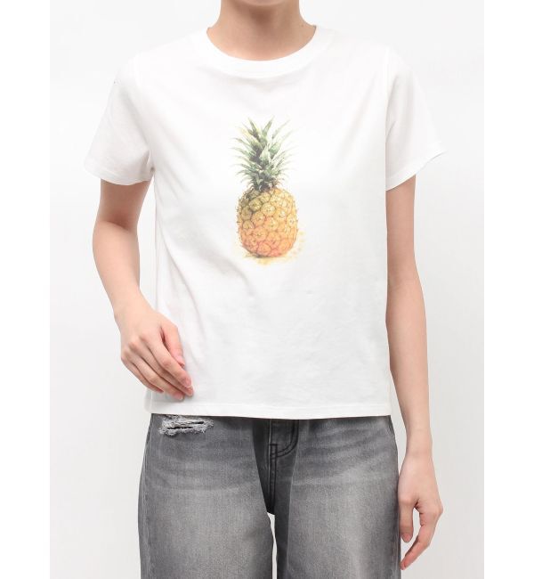 LAGUNAMOON「フルーツコンパクトTシャツ」|Tシャツ・カットソー|グリーン