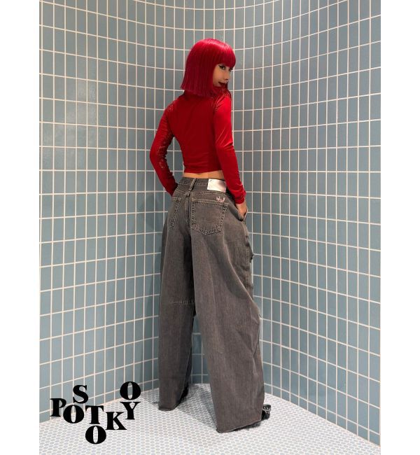jouetie「【Something &times;PosTokyo】PANEL BALLON WIDE DENIM」|デニム|