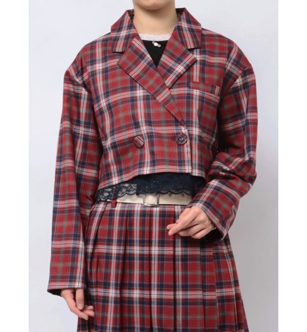 jouetie「ヘムレースショートジャケット【セットアップ対応】」|テーラードジャケット|