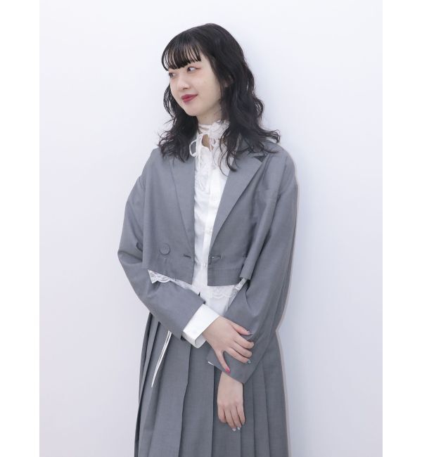 jouetie「ヘムレースショートジャケット【セットアップ対応】」|テーラードジャケット|